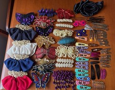 Vintage Modern Hair Accessory Lot 71 Pieces