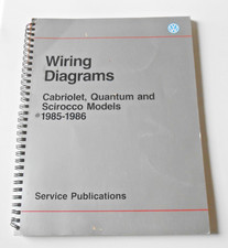 Volkswagen 1985 1986 Wiring Diagrams Cabriolet Quantum Scirocco Service Manual Volkswagen 1985 1986 Wiring Diagrams Cabriolet Quantum Scirocco Service Manual