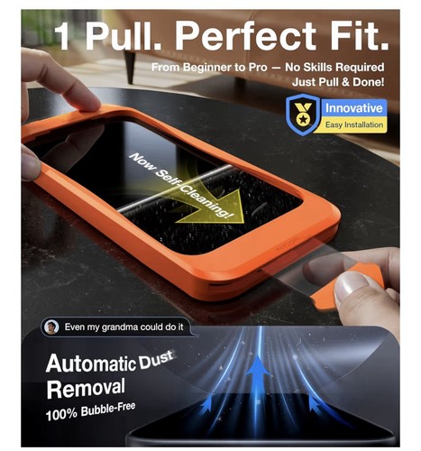 UltraGlass TOP 9H+ Armor für iPhone 17 Pro Max Sichtschutz Displayschutzfolie Militär - Bild 8 von 9