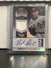 2015 Panini Stars Stripes Game Gear Kale Breaux #53 Longevity Sapphire Sign /25 