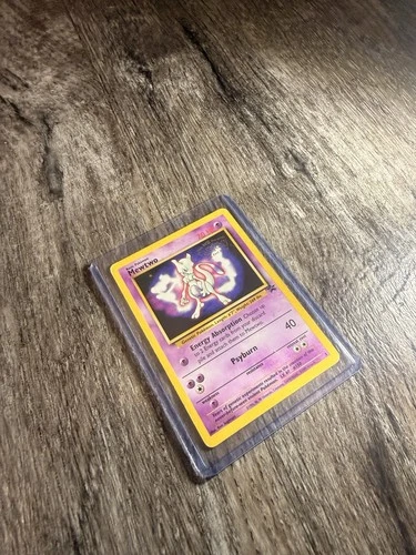 Pokémon TCG Mewtwo 3 Black Star Promo Card First Movie Edition WOTC Played