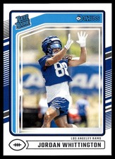 JORDAN WHITTINGTON 2024 DONRUSS RATED ROOKIE RC LOS ANGELES RAMS #352
