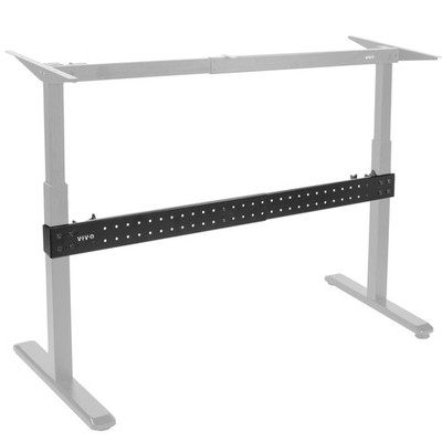 VIVO Black Universal Steel Clamp-on Desk Stabilizer Bar | Bracket Support System