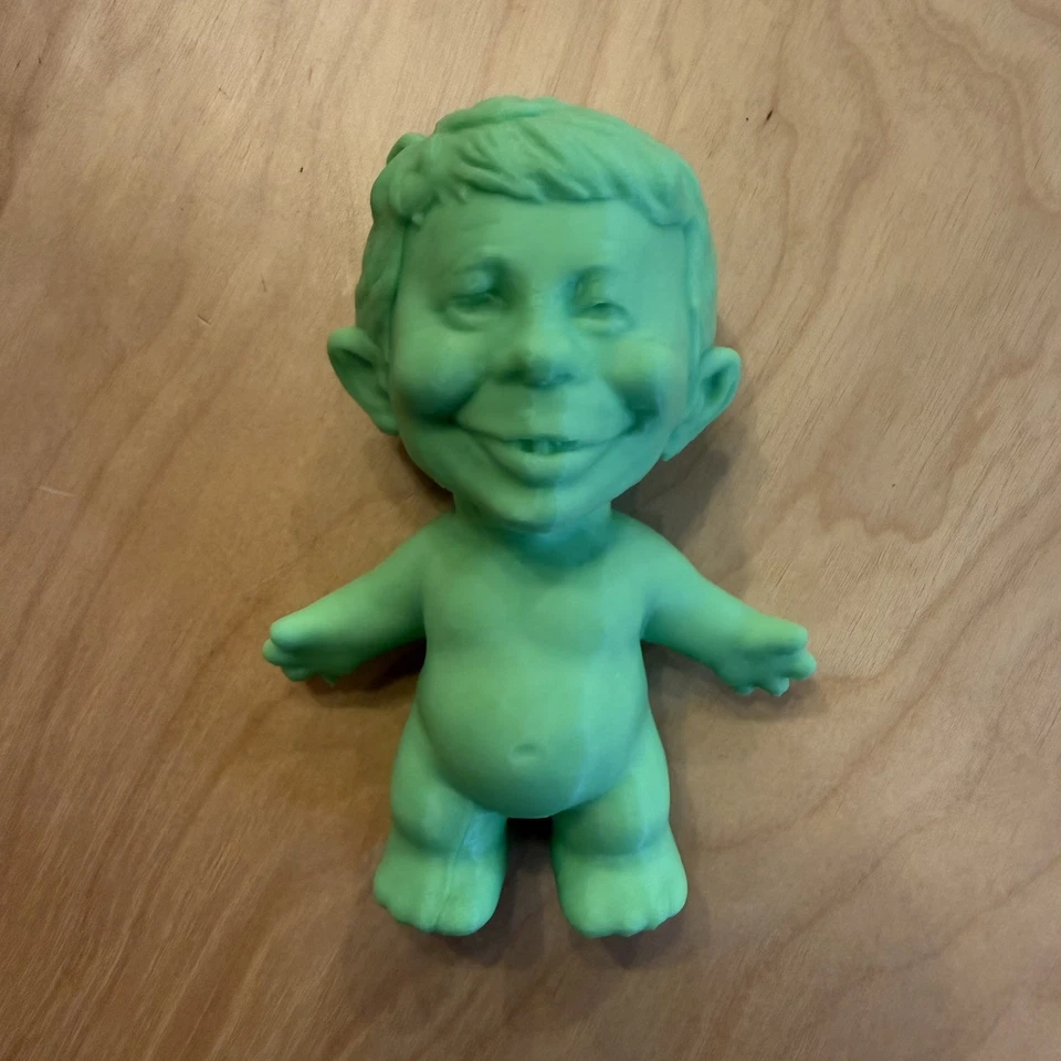 Juguete artístico troll de 4 pulgadas impreso en 3D Alfred E Neuman - Mad Magazine - ¿Qué me preocupa? Foto 3 de 4