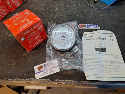 Seco Larm Informative Strobe Light CLEAR NEW