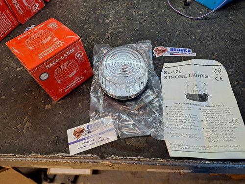 Seco Larm Informative Strobe Light CLEAR NEW - Picture 1 of 5