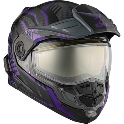CKX Matte Twilight Mission AMS Carbon Fury Helmet w/Dual Lens Shield 516962