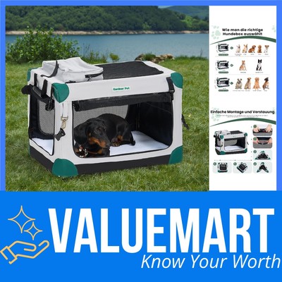 Soft Foldable Dog Crate 26 Inch Portable Travel Small Dogs Indoor Outdoor Mes...