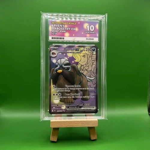 Arvens Mabosstiff Destined Rivals Pokemon Card 218/182 ACE 10