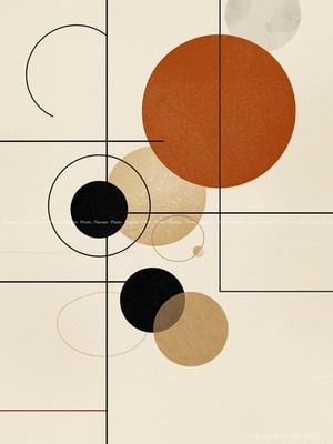 Foto A4 Abstrakt Modern Poster Geometrisch Bauhaus Kunstdruck 20075