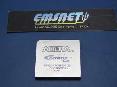 ALTERA  EP1SGX40GF1020I6 Qty of 1 per Lot FPGA Stratix� GX Family 41250 Cells 50