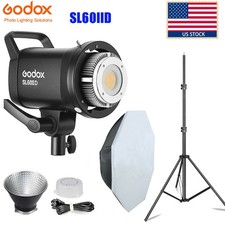 Godox SL60IID 70W LED Video Light LED Studio Light 95cm Softbox 2m Light Stand