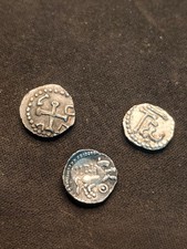 Médailles d'argent Pepin le court et un celte