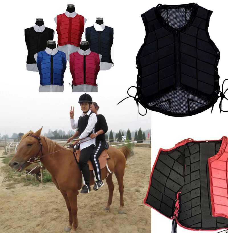 UK Kids Adults Equestrian Protective Vest Professional Horse Riding Vest Padded