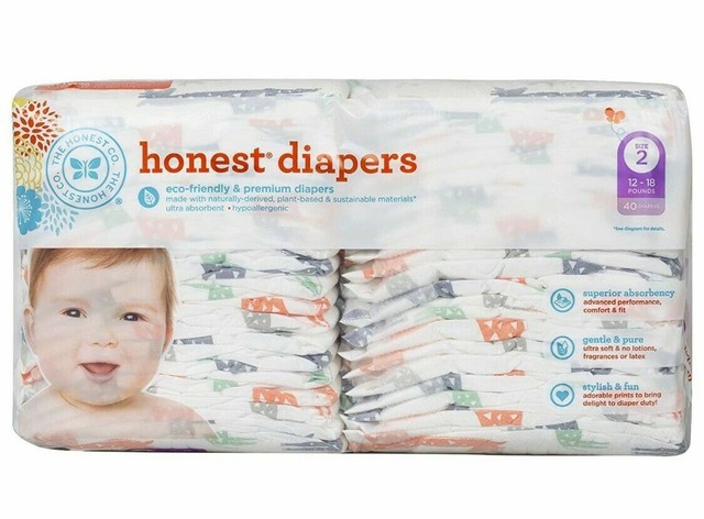 honest diapers 40 pack