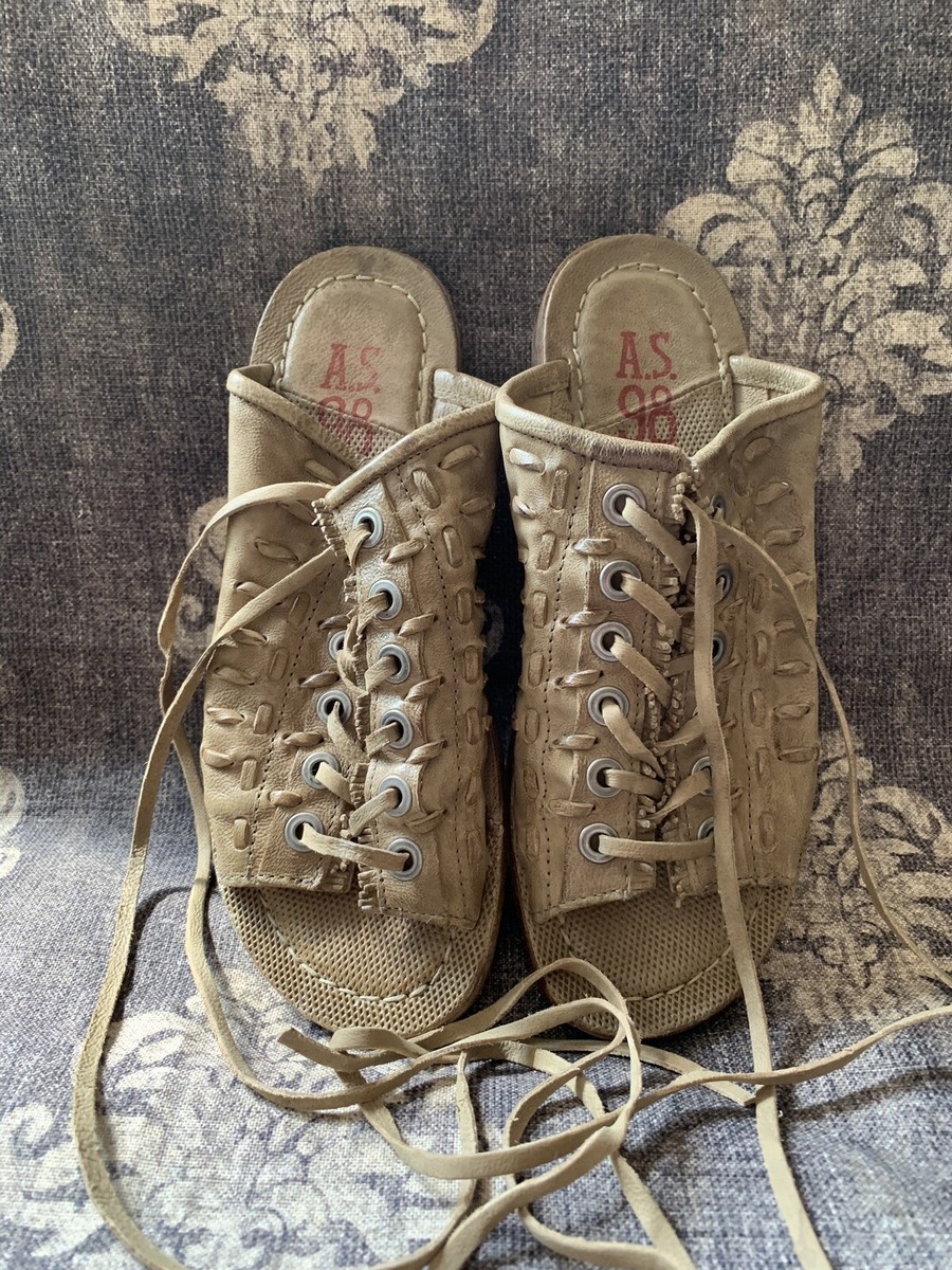 98 LACE UP SANDAL MULE MOSS SIZE 37 - Main Image