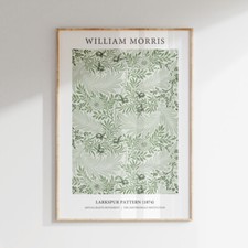 William Morris Sage Green Botanical Wall Art Prints Posters Pictures Home Décor