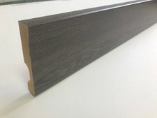 Skirting Board  MDF  Grey Millenium Foil  Bullnose  92 x 15 x 2400mm