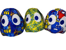 Set of 3 Pac-man Ghost Plush Toys 5 inch. Rare Special Edition. New/tags