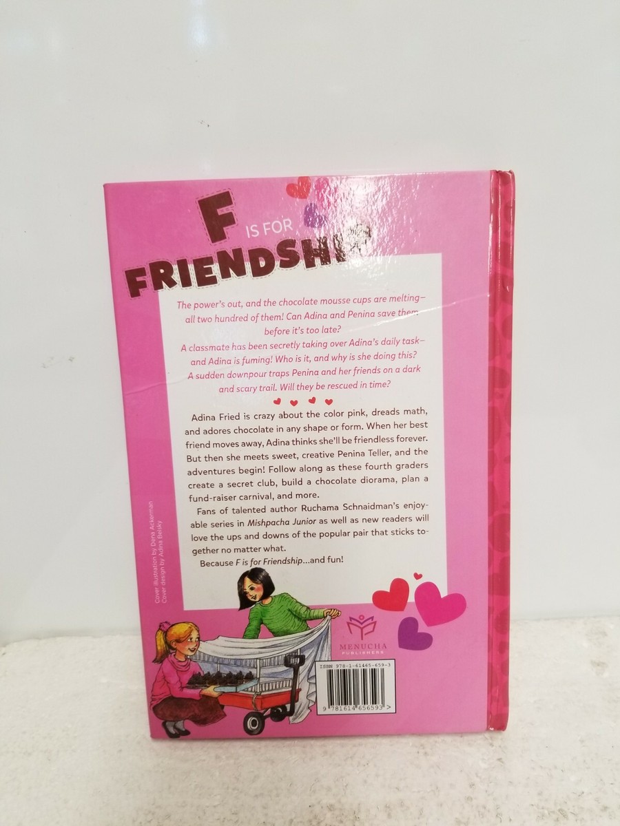 F Is for Friendship - Ruchama Schnaidman - Hardcover 9781614656593