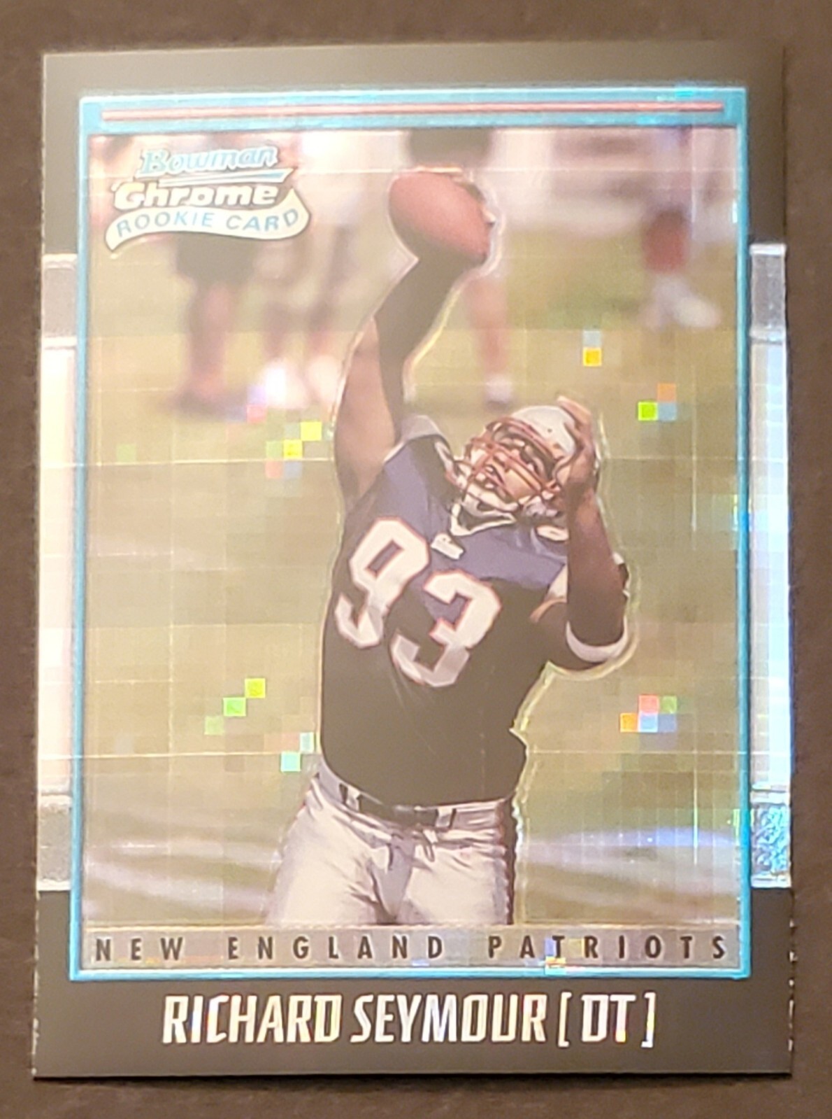 2001 Bowman Chrome XFractor Richard Seymour Rookie RC New England Patriots HOF