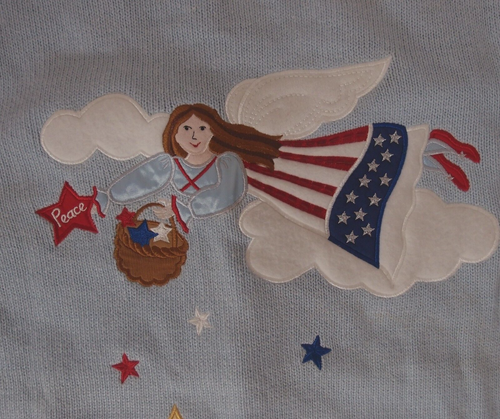 The Quacker Factory Christmas Tree/ Snowman/ Angel/ Hidden Button Down Sweater - Picture 8 of 12