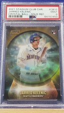 Jarred Kelenic - 2021 Stadium Club Chrome Crystal Ball Gold Refractor  PSA 9