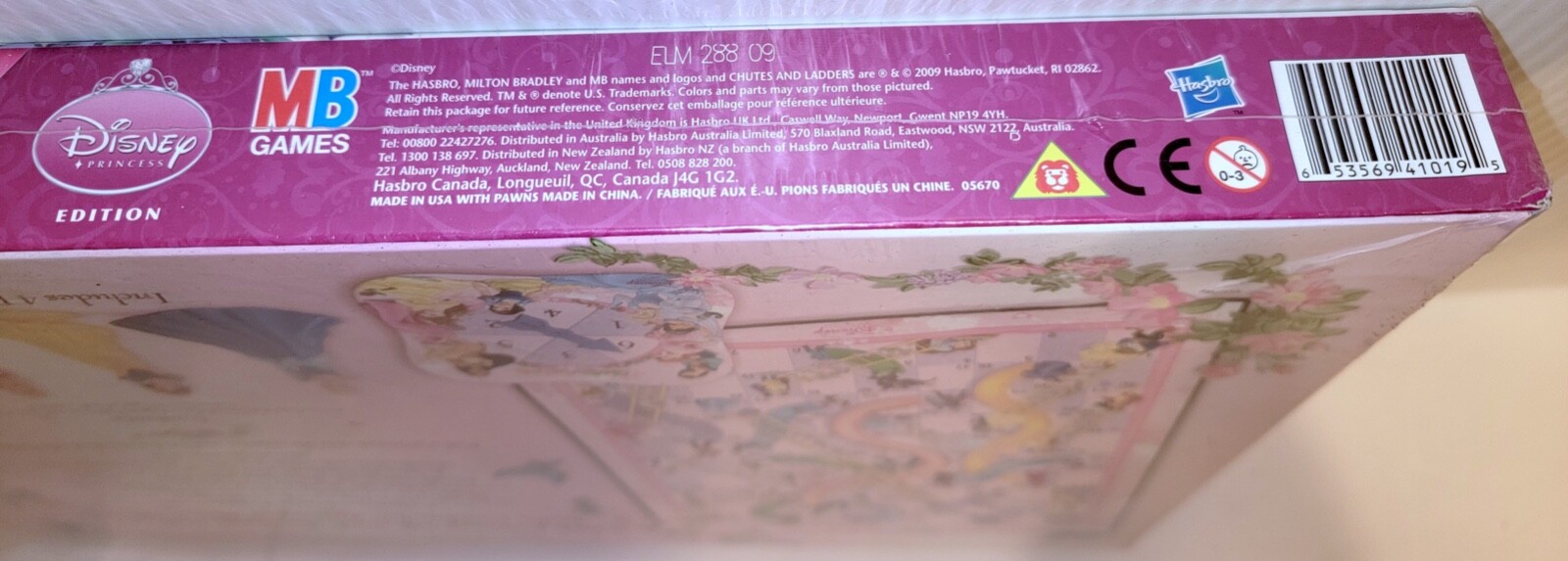 (NEW) Chutes and Ladders Disney Princess Edition Board Game Cinderella Belle