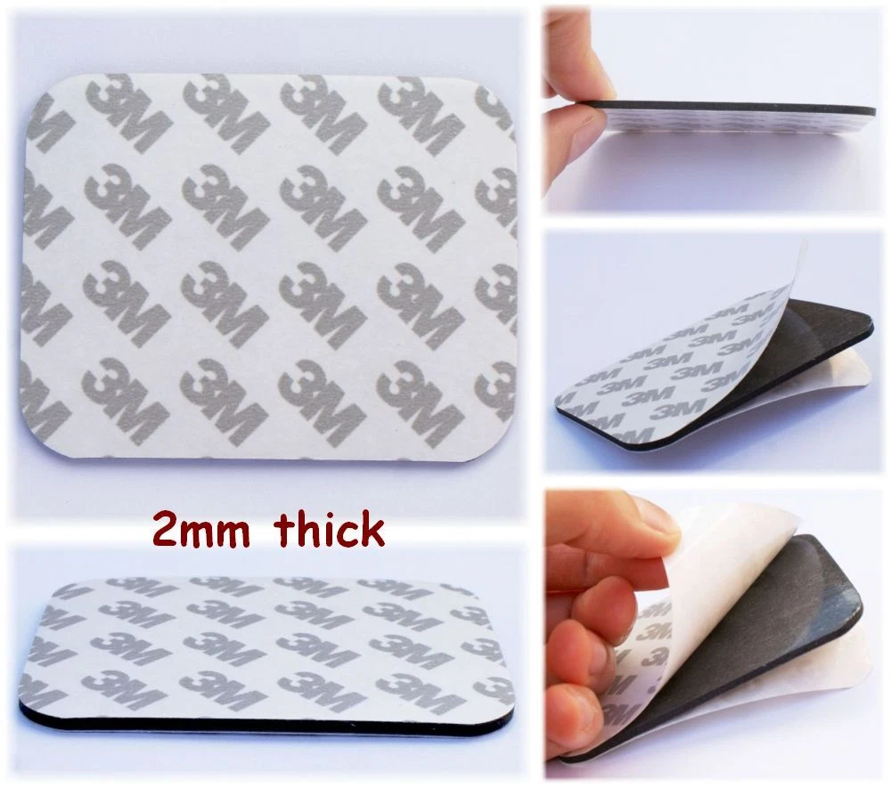 ALMOHADILLAS DE ESPUMA EVA negras 3M cinta adhesiva de doble cara, 78 mm x 61 mm x 2 mm de grosor, 9080