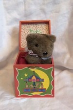 Magic Music Box Teddy Bear Jack In The Box- Animatronic - Moves  Plays -Sankayo