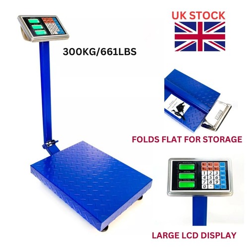 Heavy Duty 300KG/660LB Digital LCD Industrial Platform Postal Weighing