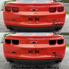 2010-2013 Camaro Tail Light Blackout Kit Vinyl Overlays Reverse Light Bonus 2010-2013 Camaro Tail Light Blackout Kit Vinyl Overlays Reverse Light Bonus