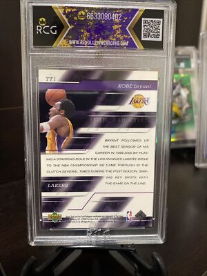 Kobe Bryant 2000 Upper Deck True Talents Insert #TT1 RCG 9.5
