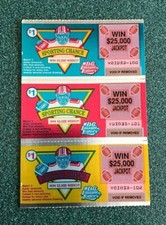 Washington DC Football    Instant SV Lottery Ticket  Set