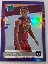 2020-21 Panini Donruss Optic Rated Purple Prizm Isaac Okoro #155 Rookie RC