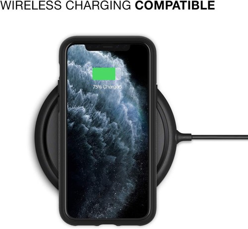 iPhone 11 Pro (5.8") ONLY (2019)- Thin Hybrid Shockproof Dual Layer TPU-Black - Picture 5 of 7