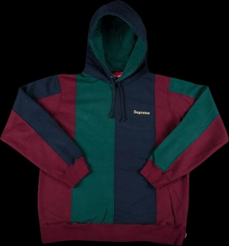 Supreme Tricolor Hooded Sweatshirt Medium eBay