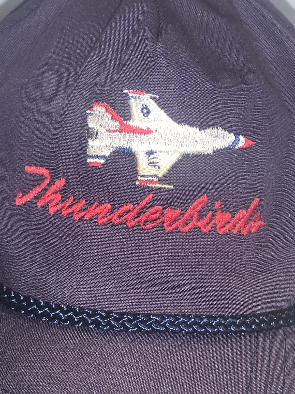 THUNDERBIRDS HAT CAP ADJUSTABLE STRAPBACK BLUE US… - image 2