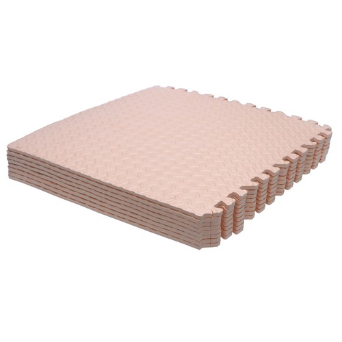 8PCs EVA Foam Exercise Tiles Floor Mat Gym Floor Fitness Yoga Workout 24x24 Pink - Picture 1 of 7