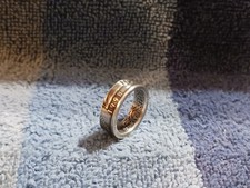 1998 90  Silver Washington Quarter size 5-1/2 coin ring handmade