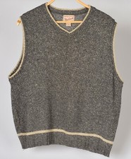 Vintage Woolrich Pullover Vest Mens Large Wool Blend Made in USA Tweed