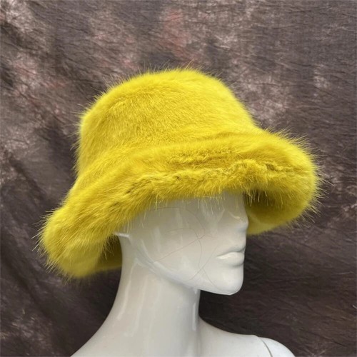 women Autumn and Winter Women's Warm Artificial Fox Fur Pot Hat Fashion - Picture 59 of 72