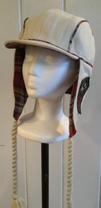 brimmed hat with ear flaps