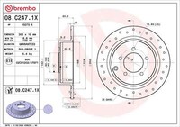 Brembo 2X Bremsscheiben Hinten Voll Beschichtet FüR Mitsubishi ASX Outlander II