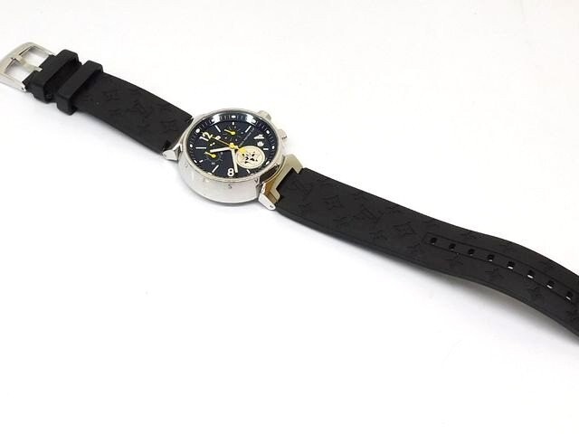 LOUIS VUITTON MM Q132G Wristwatch Watch Tambour Unisex