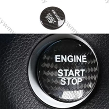 Real Carbon Fiber One-Click Startup Switch Cover For Mercedes-Benz GLC 2016-2019