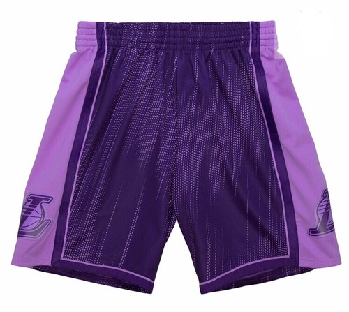 Mitchell & Ness Monochrome Swingman Los Angeles Lakers 2009-10 Shorts Small NEW - Picture 10 of 12