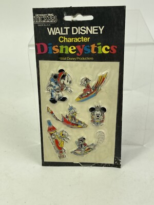 VINTAGE DISNEY MICKEY  Space Tomorrowland STICKERS DISNEYSTICS Dimension Weld