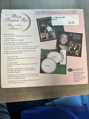 Creative Memories Black 7x7 Pages