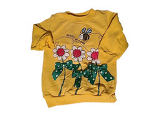 Vtg Toddler 12 Mo Buster Brown Puffy Paint Sweatshirt 80's Cottagecore BOHO